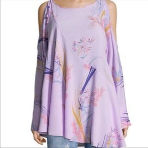 Free People clear skies purple floral tunic